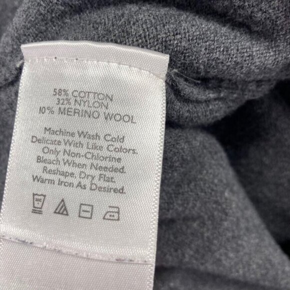 Eddie Bauer Mens Crewneck Sweater Size Large Charcoal Gray Long Sleeve - Picture 5 of 8